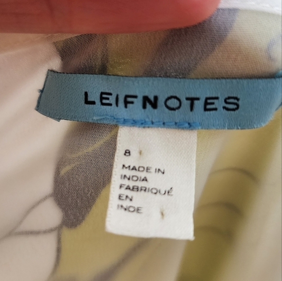 Anthropologie Leifnotes Guarri Patchwork Silk Trim Dress 8 - Picture 4 of 5